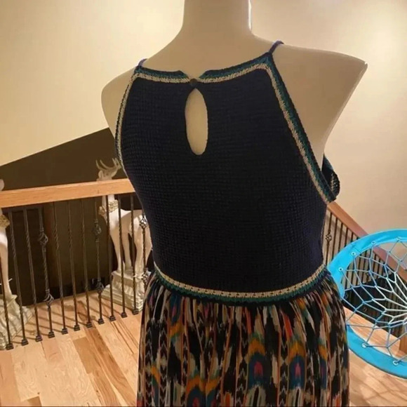 Xhilaration sleeveless Square Neck Strappy Crochet Top Maxi Dress - Picture 2 of 10